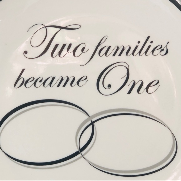 “Two Families Became One” Wedding Display Plate - Picture 2 of 7